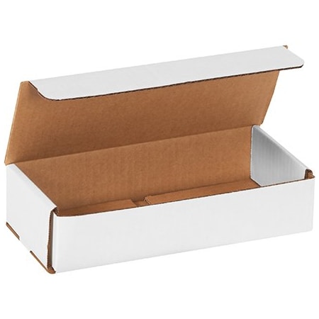 Bsc Preferred 9 x 4 x 2'' White Corrugated Mailers, 50PK BUY00029175